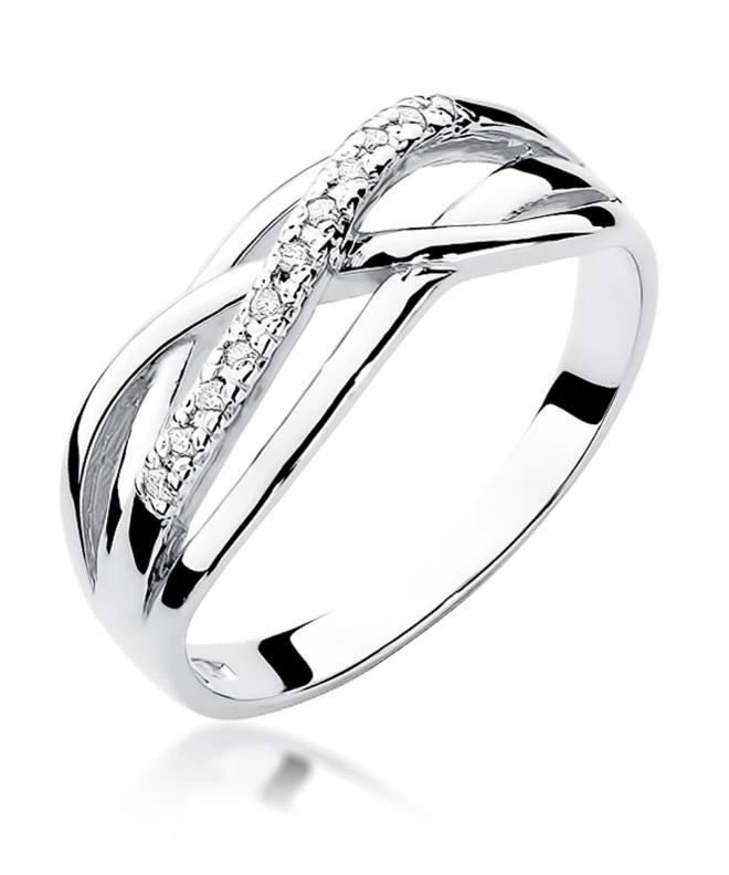 Pierścionek Bonore ze Złota próby 585 z diamentem 0,1 ct 151074