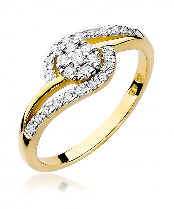 Pierścionek Bonore ze Złota próby 585 z diamentem 0,17 ct 152073