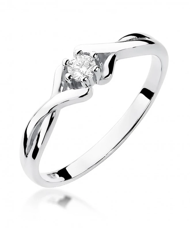 Pierścionek Bonore ze Złota próby 585 z diamentem 0,08 ct 152078