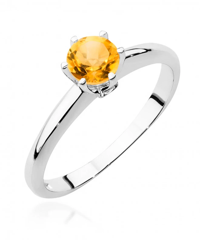 Pierścionek Bonore ze Złota próby 585 z cytrynem 0,6 ct 163978