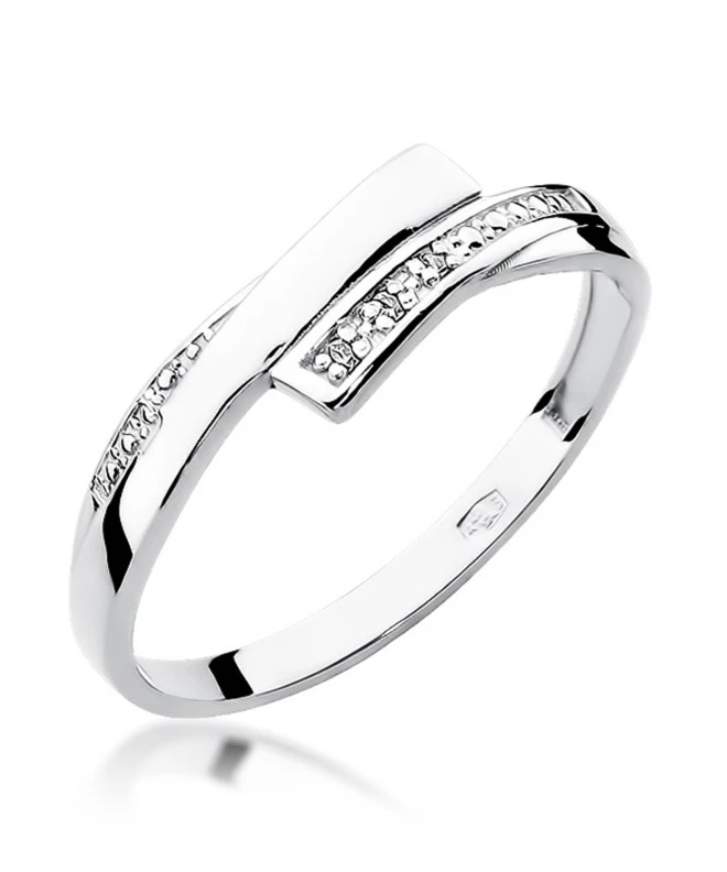Pierścionek Bonore ze Złota próby 585 z diamentem 0,02 ct 152086