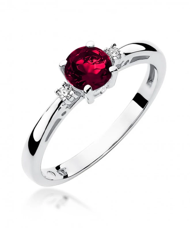 Pierścionek Bonore ze Złota próby 585 z granatem 0,6 ct 164992