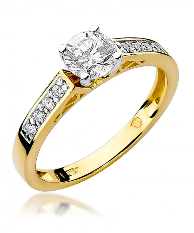 Pierścionek Bonore ze Złota próby 585 z diamentem 0,42 ct 152087