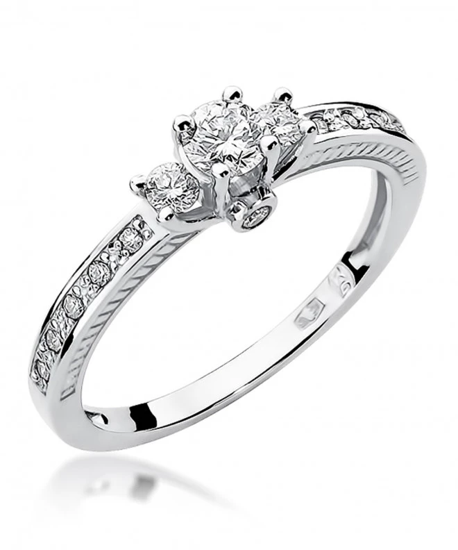 Pierścionek Bonore ze Złota próby 585 z diamentem 0,42 ct 152090