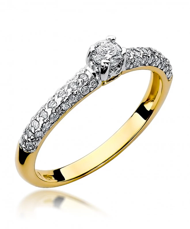 Pierścionek Bonore ze Złota próby 585 z diamentem 0,36 ct 152091