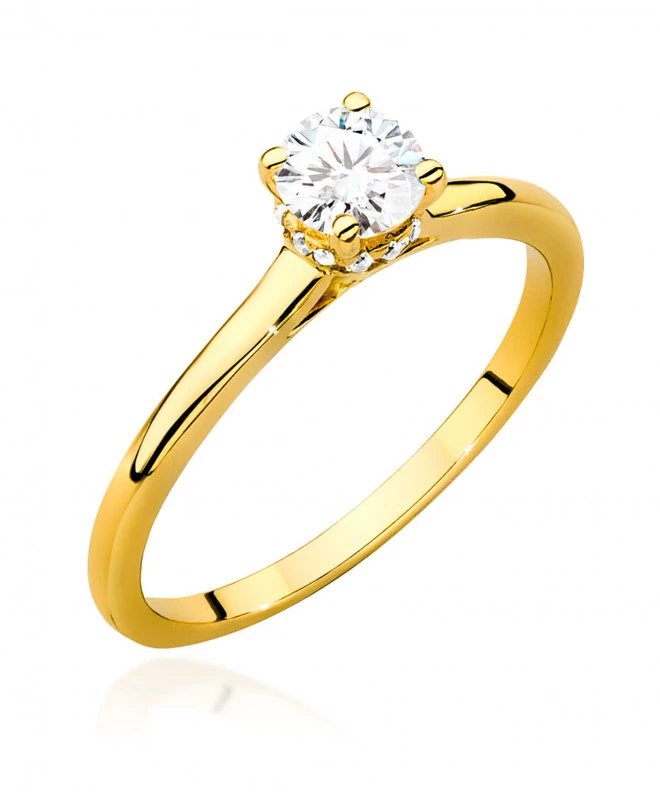 Pierścionek Bonore ze Złota próby 585 z diamentem 0,46 ct 166029