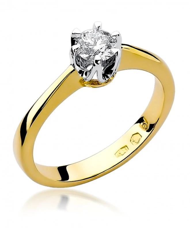 Pierścionek Bonore ze Złota próby 585 z diamentem 0,3 ct 152103