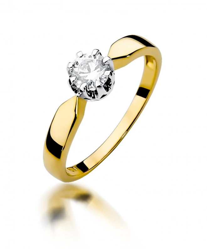 Pierścionek Bonore ze Złota próby 585 z diamentem 0,5 ct 169126