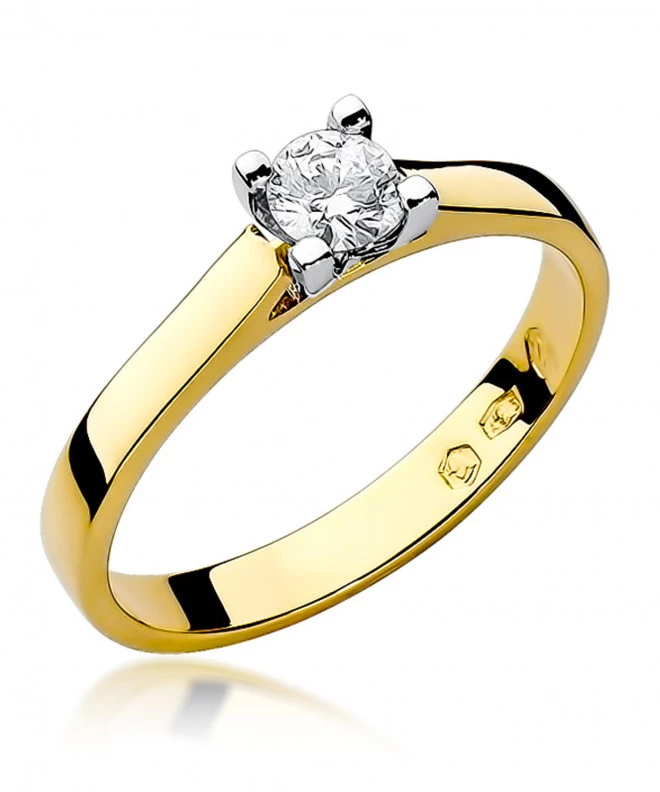 Pierścionek Bonore ze Złota próby 585 z diamentem 0,25 ct 152105