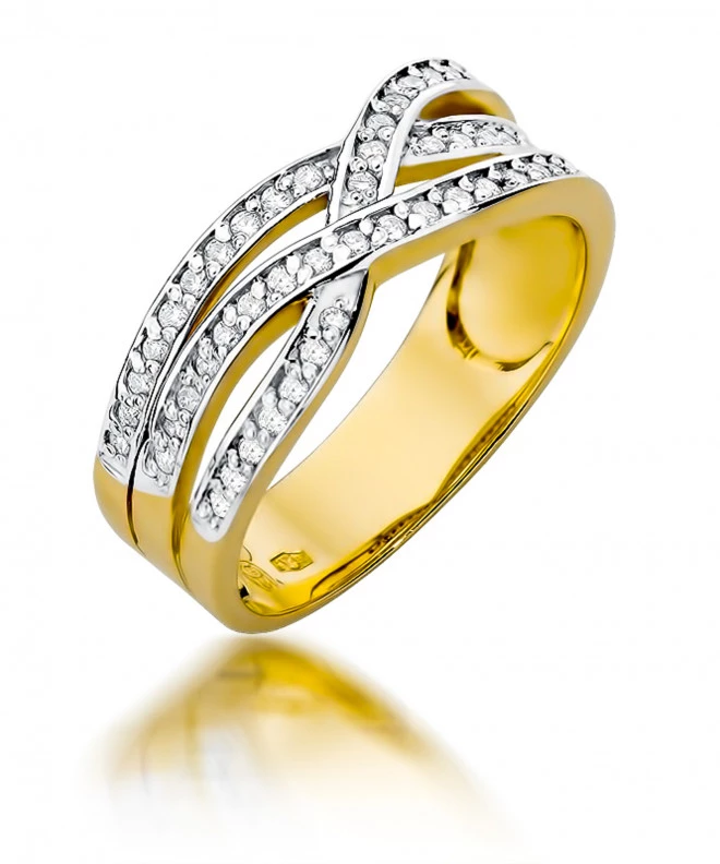 Pierścionek Bonore ze Złota próby 585 z diamentem 0,27 ct 152101