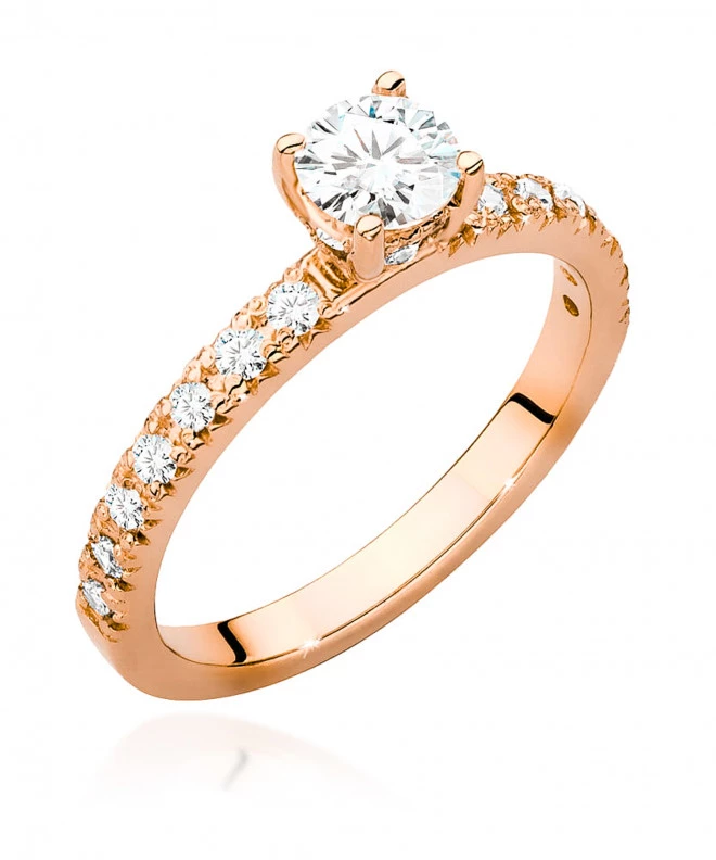 Pierścionek Bonore ze Złota próby 585 z diamentem 0,64 ct 166025