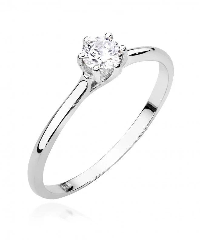 Pierścionek Bonore ze Złota próby 585 z diamentem 0,21 ct 162931