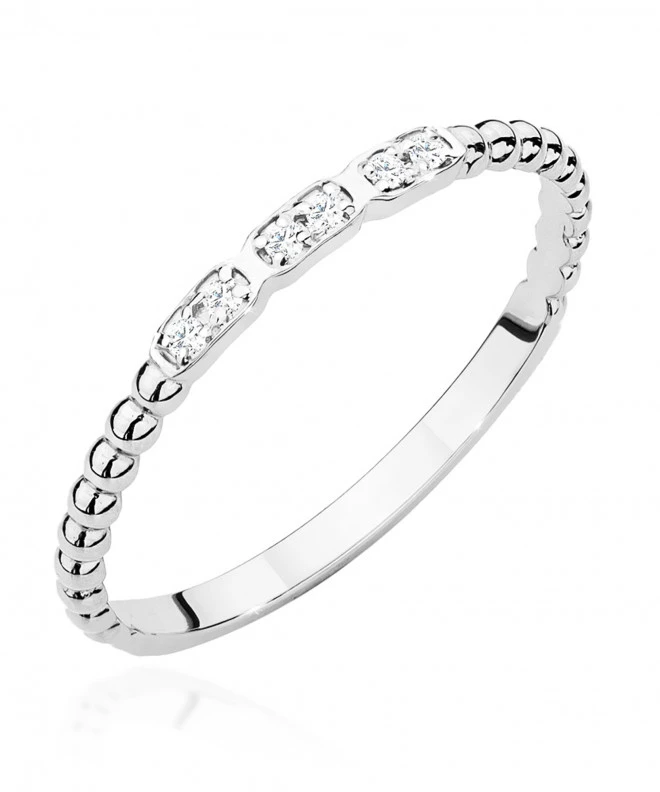 Pierścionek Bonore ze Złota próby 585 z diamentem 0,03 ct 162937