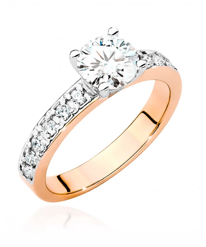 Pierścionek Bonore ze Złota próby 585 z diamentem 1,24 ct 172386