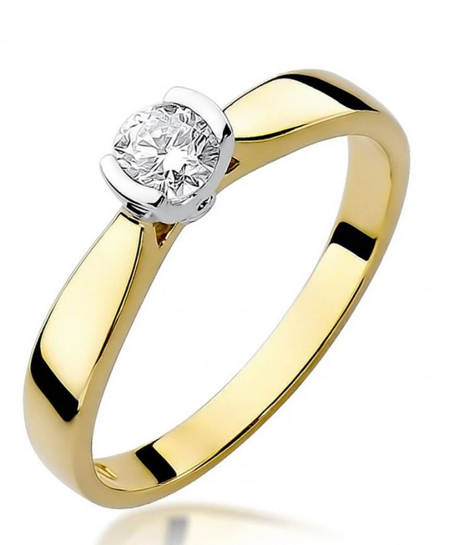 Pierścionek Bonore ze złota próby 585 z diamentem 0,25 ct 87227