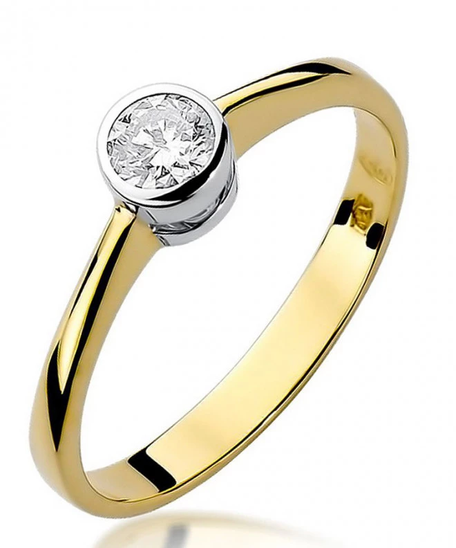 Pierścionek Bonore ze złota próby 585 z diamentem 0,25 ct 87228