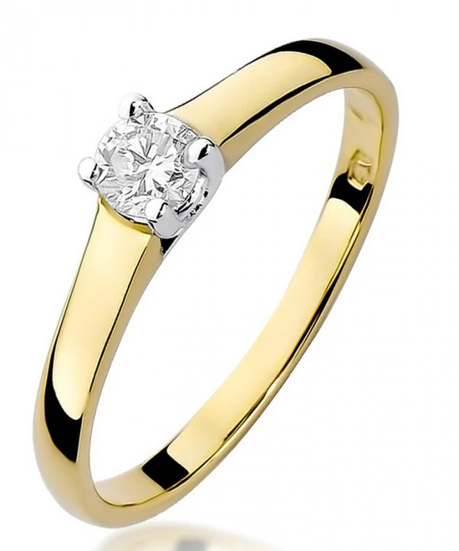 Pierścionek Bonore ze złota próby 585 z diamentem 0,2 ct 86194