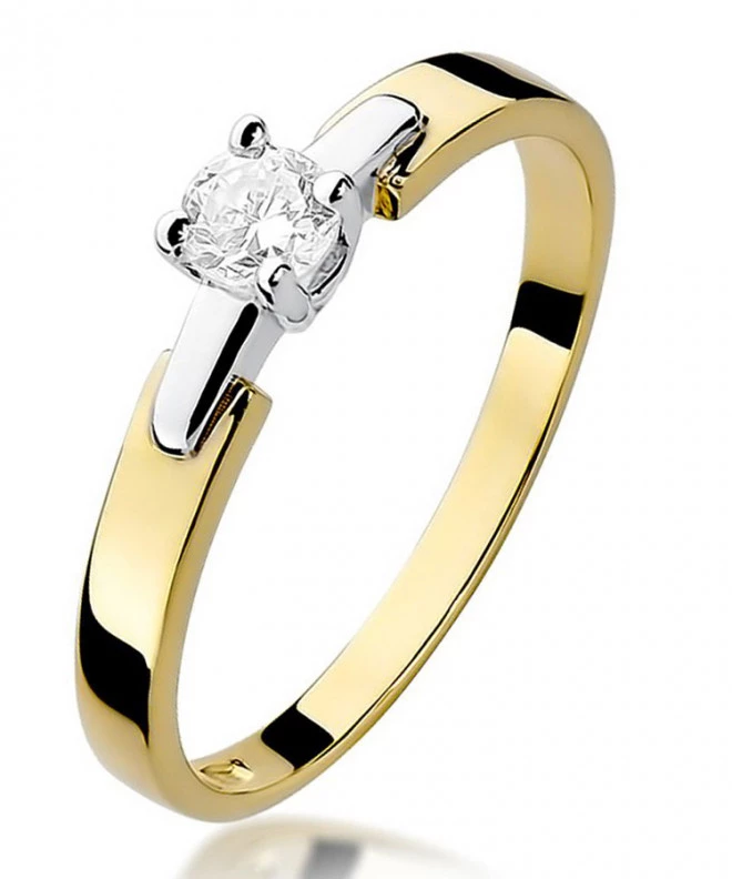 Pierścionek Bonore ze złota próby 585 z diamentem 0,2 ct 86196