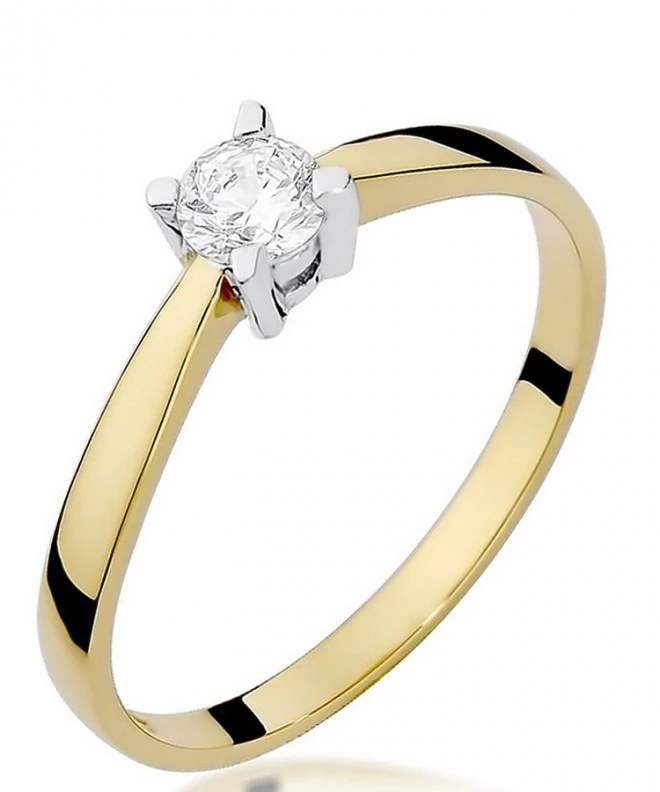 Pierścionek Bonore ze złota próby 585 z diamentem 0,2 ct 86197