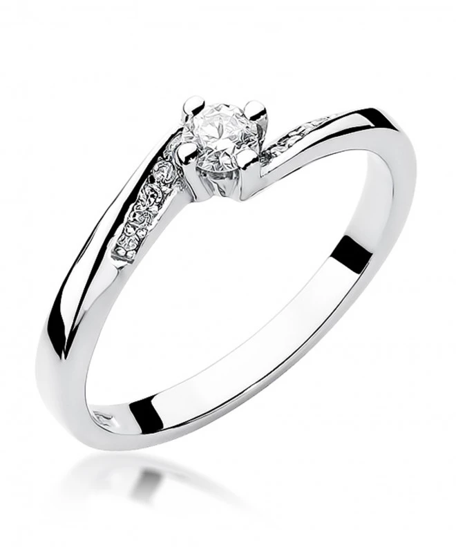 Pierścionek Bonore ze Złota próby 585 z diamentem 0,19 ct 153297