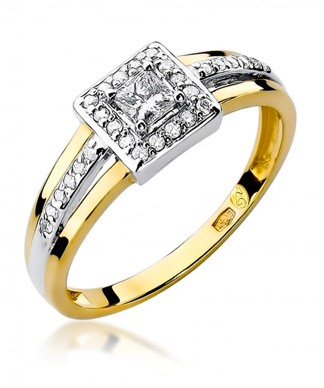 Pierścionek Bonore ze Złota próby 585 z diamentem 0,29 ct 154371