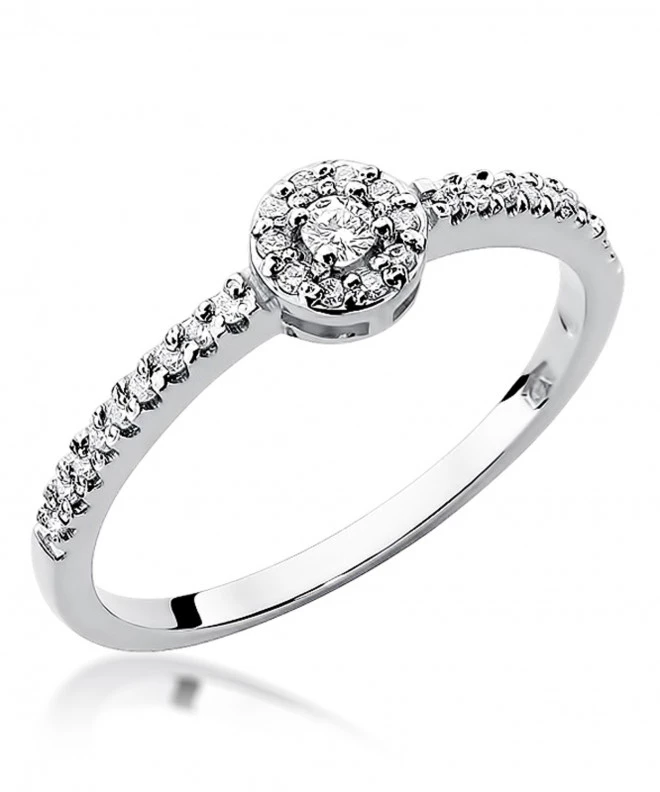 Pierścionek Bonore ze Złota próby 585 z diamentem 0,19 ct 154375