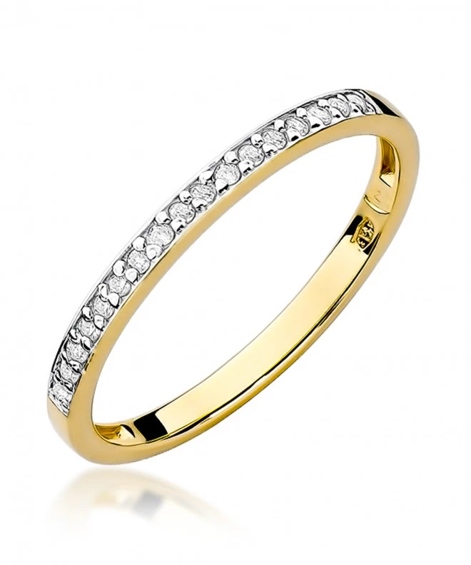 Pierścionek Bonore ze Złota próby 585 z diamentem 0,09 ct 154397