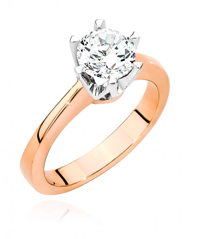 Pierścionek Bonore ze Złota próby 585 z diamentem 0,7 ct 171342