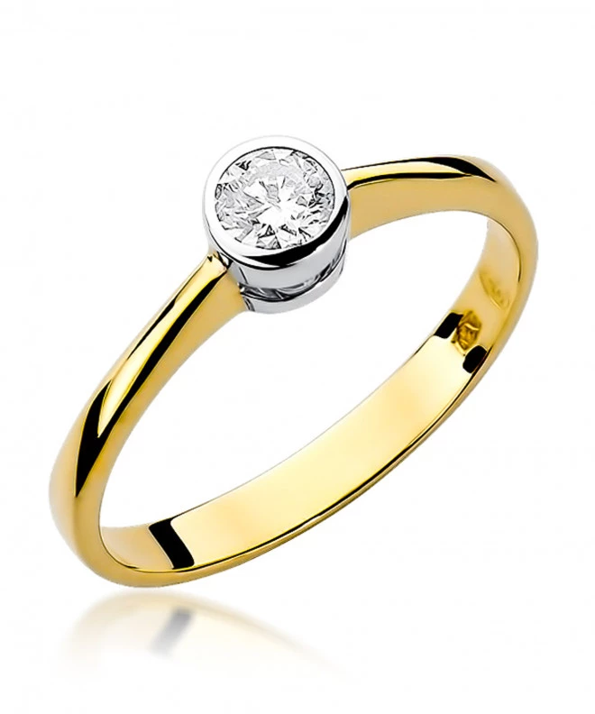 Pierścionek Bonore ze Złota próby 585 z diamentem 0,25 ct 153267
