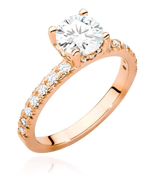 Pierścionek Bonore ze Złota próby 585 z diamentem 0,96 ct 171355