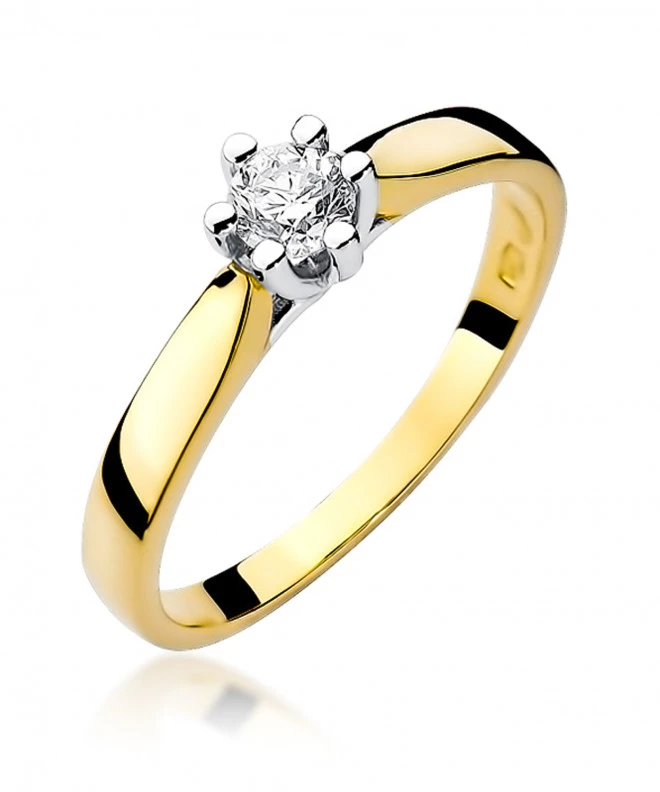 Pierścionek Bonore ze Złota próby 585 z diamentem 0,25 ct 152109