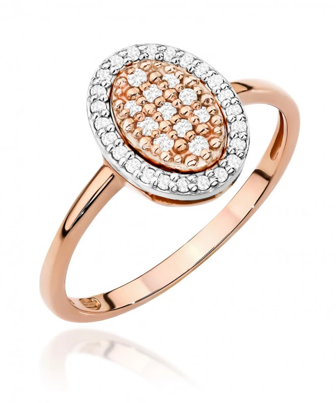 Pierścionek Bonore ze Złota próby 585 z diamentem 0,2 ct 169139