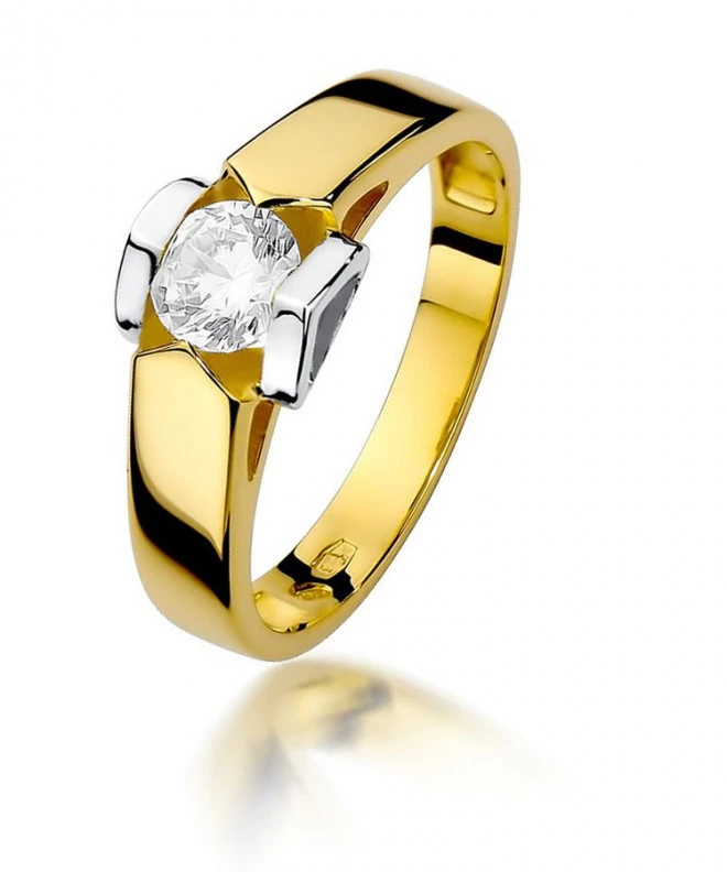 Pierścionek Bonore ze złota próby 585 z diamentem 0,5 ct 90298