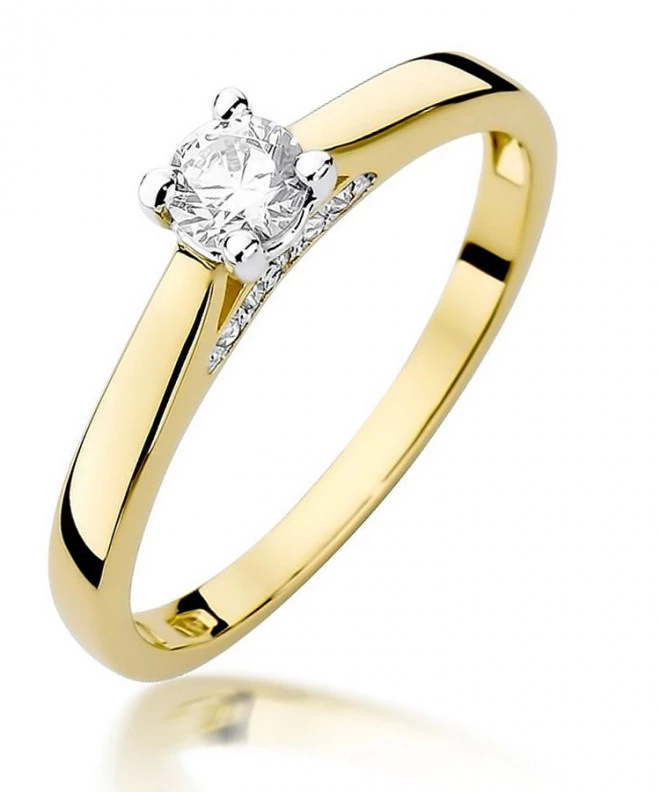 Pierścionek Bonore ze złota próby 585 z diamentem 0,25 ct 89262
