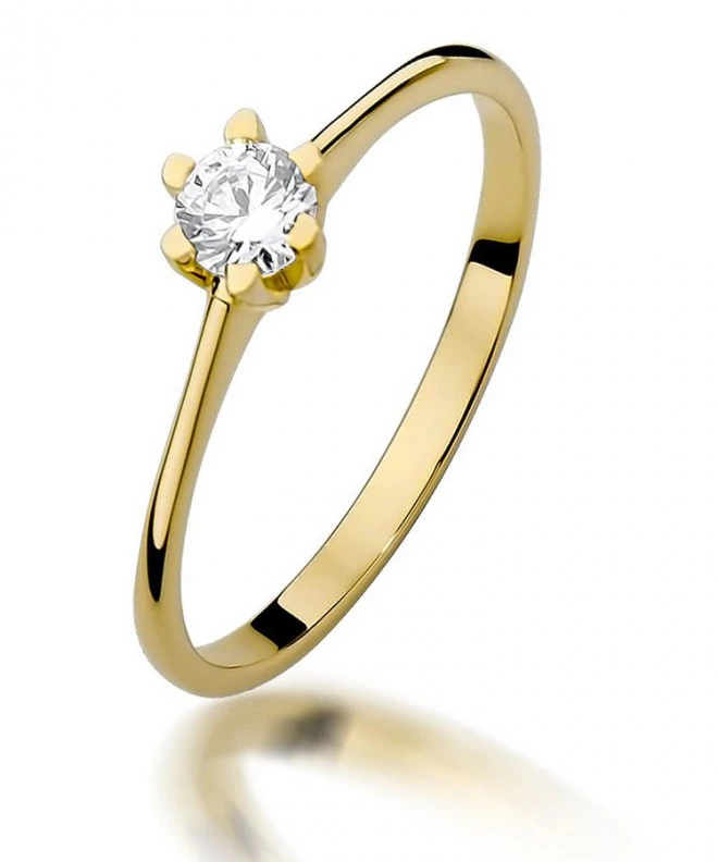 Pierścionek Bonore ze złota próby 585 z diamentem 0,23 ct 88234