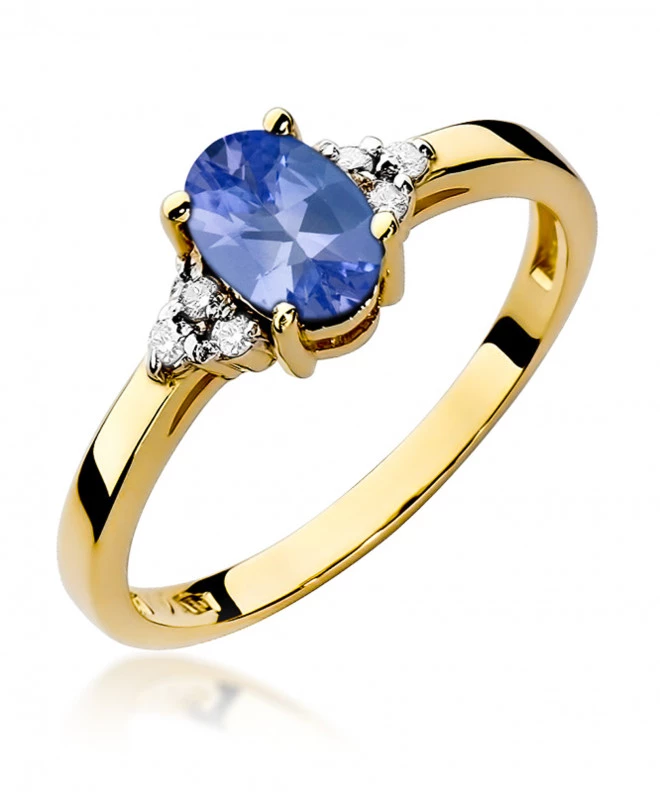 Pierścionek Bonore ze Złota próby 585 z tanzanitem 0,7 ct 155414