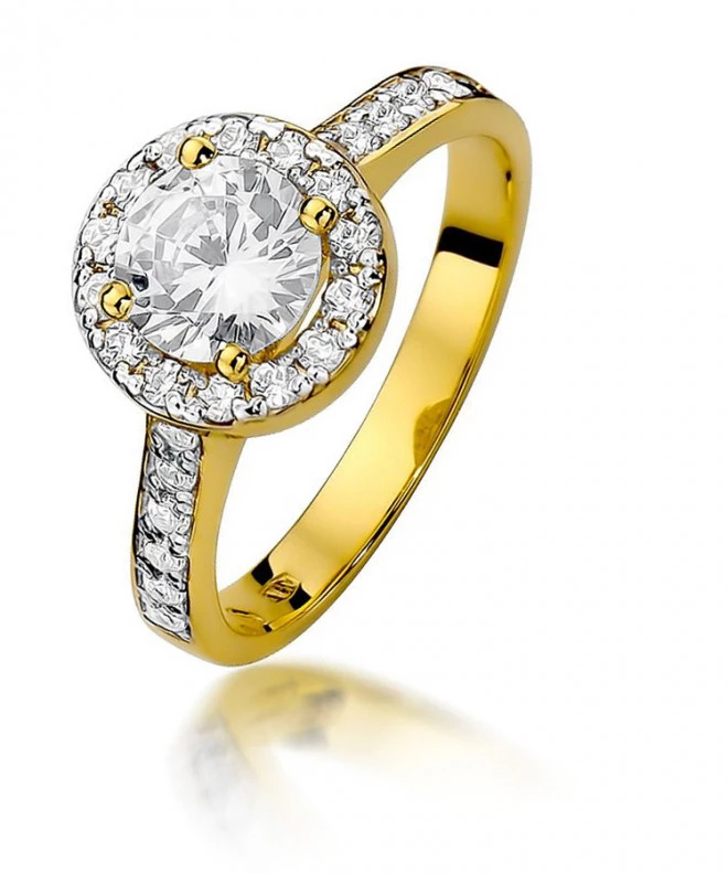 Pierścionek Bonore ze złota próby 585 z diamentem 0,5 ct 91330