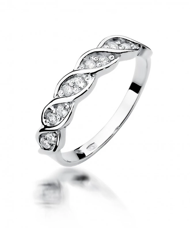 Pierścionek Bonore ze Złota próby 585 z diamentem 0,2 ct 155434