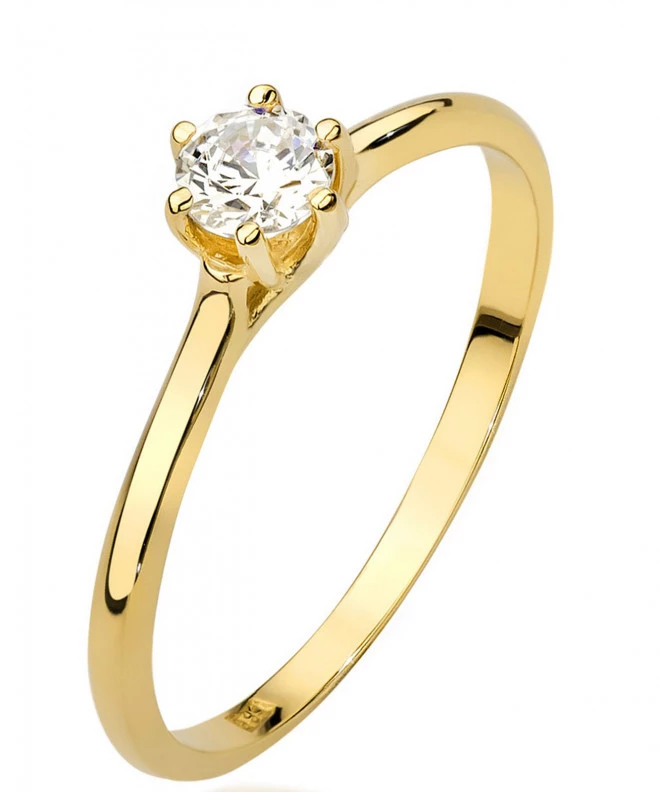 Pierścionek Bonore ze złota próby 585 z diamentem 0,25 ct 88245