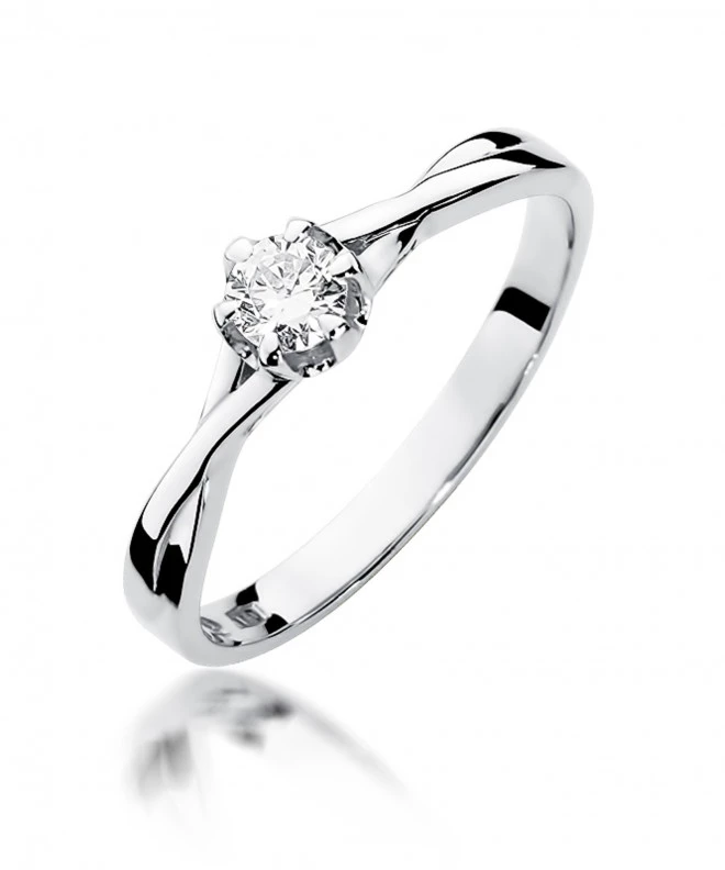 Pierścionek Bonore ze Złota próby 585 z diamentem 0,23 ct 156689
