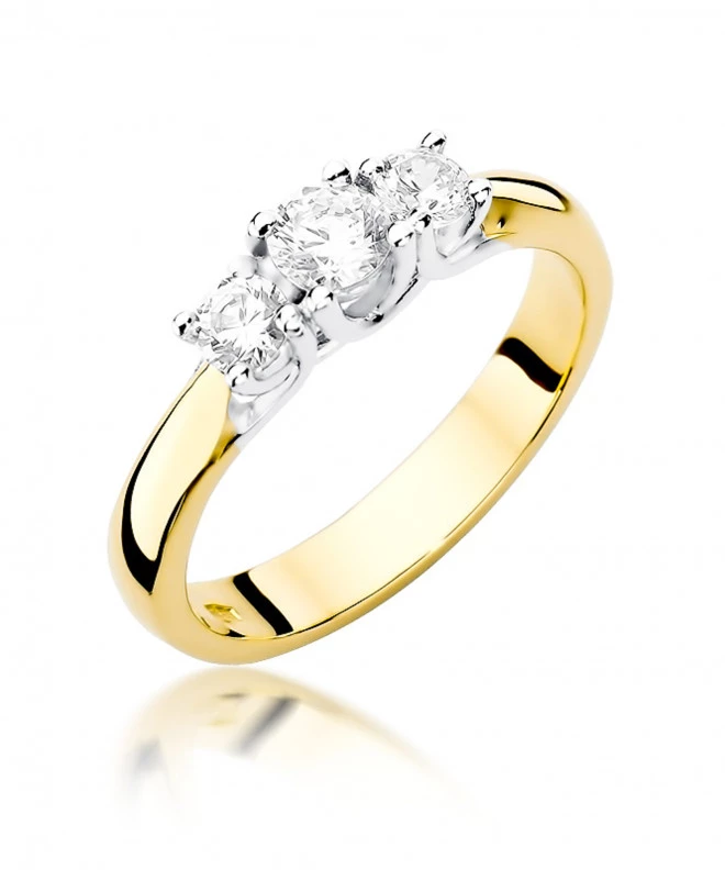 Pierścionek Bonore ze Złota próby 585 z diamentem 0,49 ct 156694