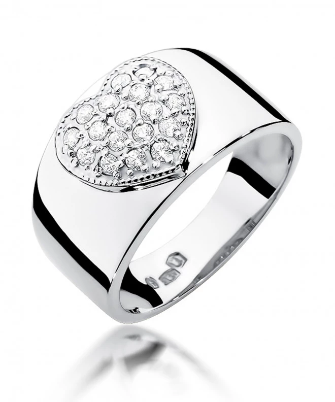 Pierścionek Bonore ze Złota próby 585 z diamentem 0,26 ct 156703