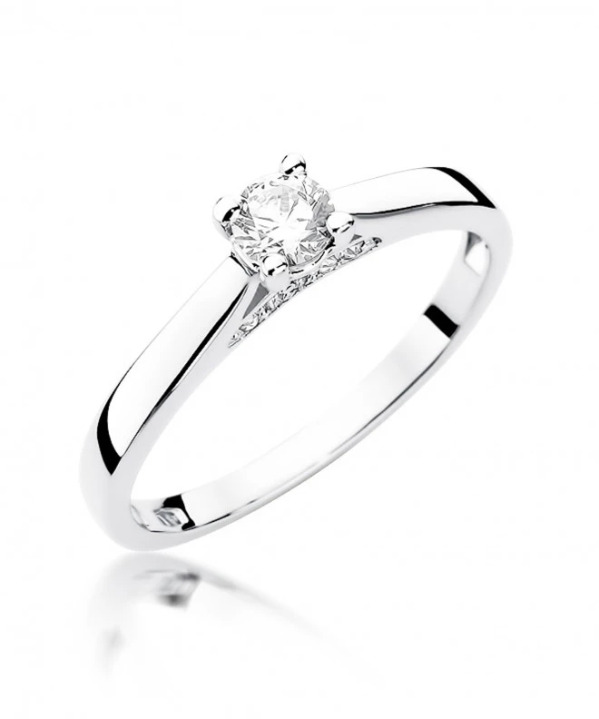 Pierścionek Bonore ze Złota próby 585 z diamentem 0,3 ct 156691