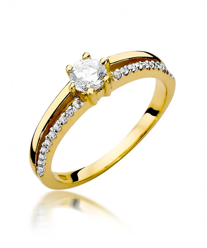 Pierścionek Bonore ze Złota próby 585 z diamentem 0,4 ct 157694