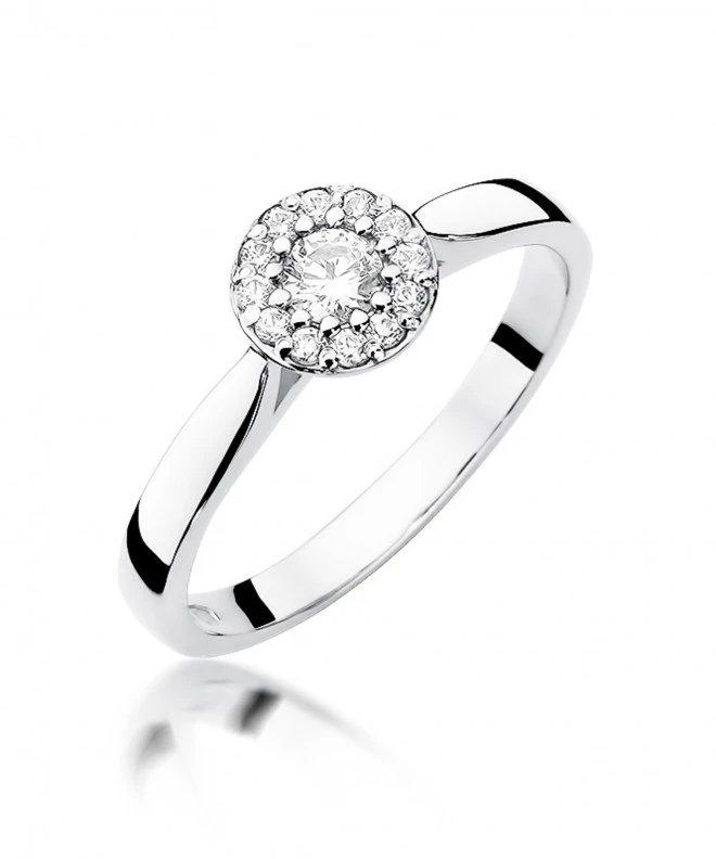 Pierścionek Bonore ze Złota próby 585 z diamentem 0,22 ct 157699
