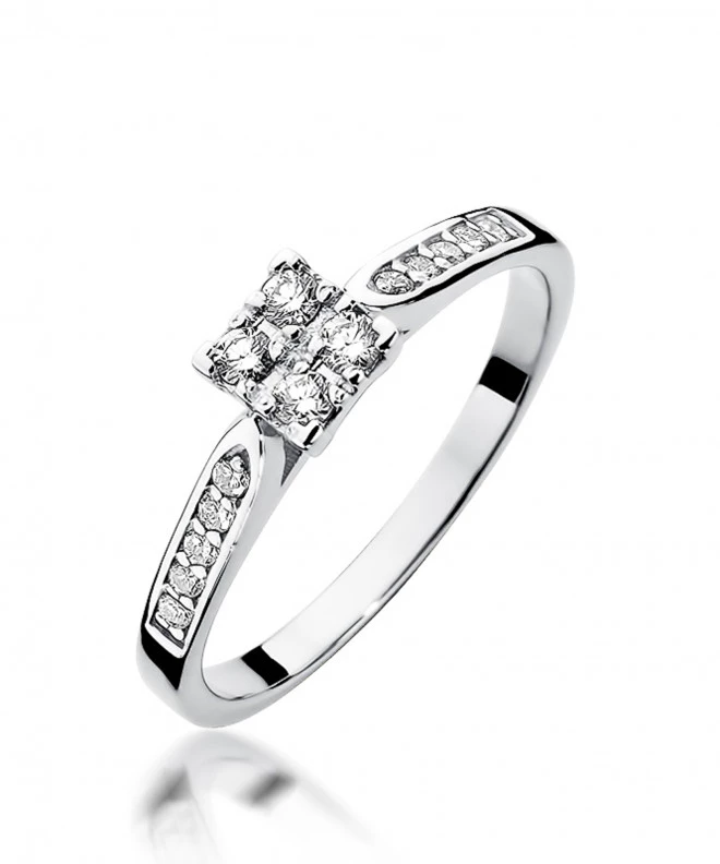 Pierścionek Bonore ze Złota próby 585 z diamentem 0,16 ct 157716