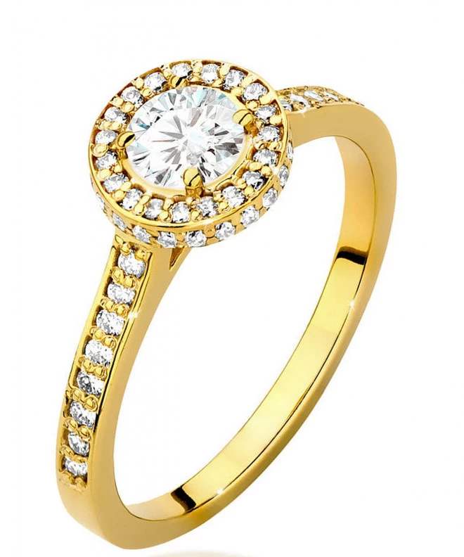 Pierścionek Bonore ze złota próby 585 z diamentem 0,5 ct 91335