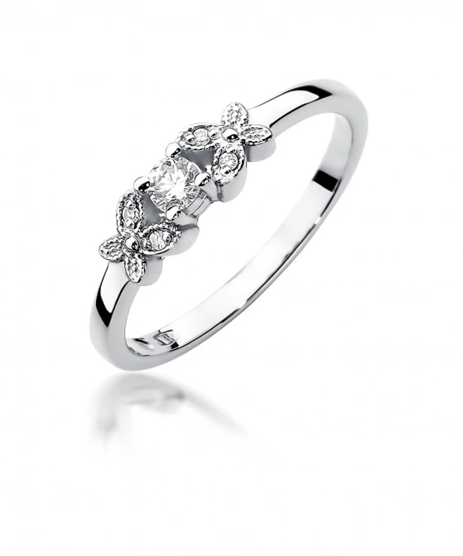 Pierścionek Bonore ze Złota próby 585 z diamentem 0,12 ct 158722