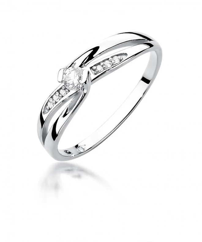 Pierścionek Bonore ze Złota próby 585 z diamentem 0,13 ct 158725