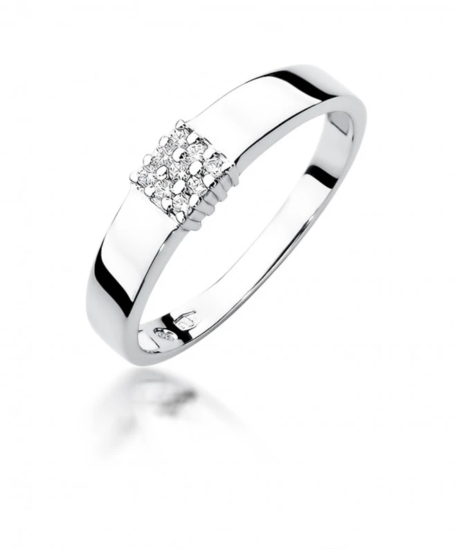 Pierścionek Bonore ze Złota próby 585 z diamentem 0,08 ct 158729
